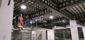 神农架一商场梁，楼板碳纤维加固施工